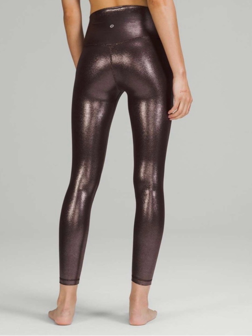 Lululemon Align High Rise Leggings *25” Shine, French Press, Size 12